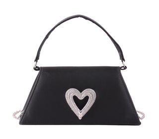 Satin Heart Satchel
