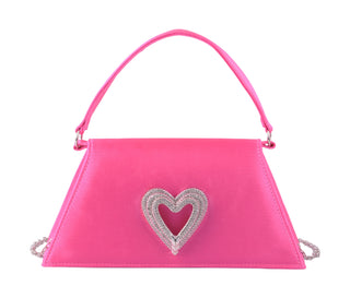 Satin Heart Satchel