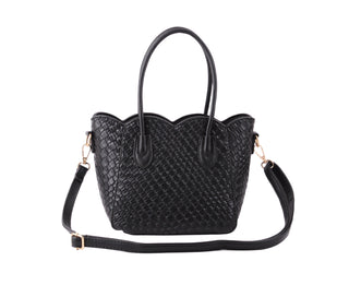 Scallop Brooch Tote Purse