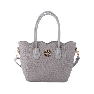 Scallop Brooch Tote Purse