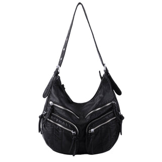 Slouch Distressed Zipper Bag