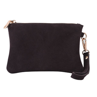Suede Wristlet Pouch