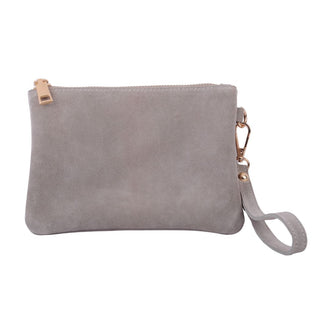Suede Wristlet Pouch