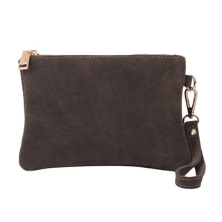 Suede Wristlet Pouch