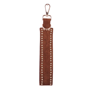 Simplistic Studded Suede Bag Charm