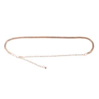 Singular Rhinestone Rope Chain Belt