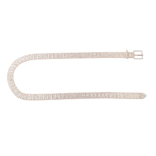Crystal Embellished Mesh Belt