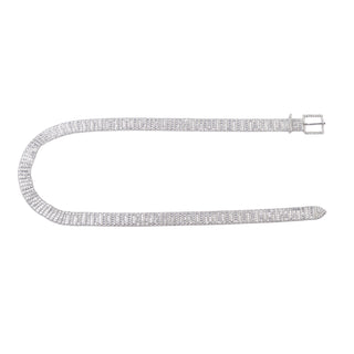 Crystal Embellished Mesh Belt