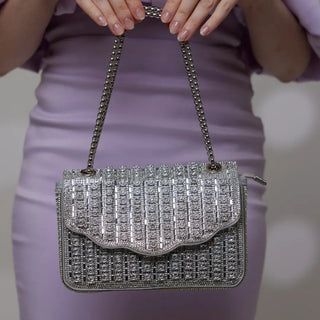 Classic Rhinestone Shoulder Bag