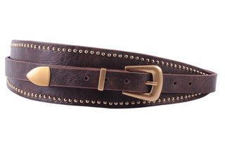 Avant Garde Wide Studded Western Belt - Ships December 8th