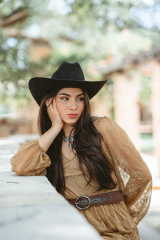 Jolene Tooled Leather Belt - Ships October 27th