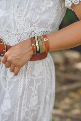 Golden Band with Rhinestone - Bracelet - mostwantedusa