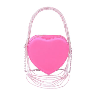 Heart Shape Crystal Rope Bag