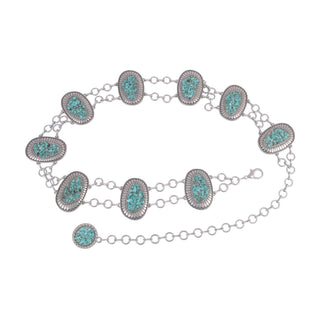Pebbled Turquoise Stones Concho - Ships October 27th