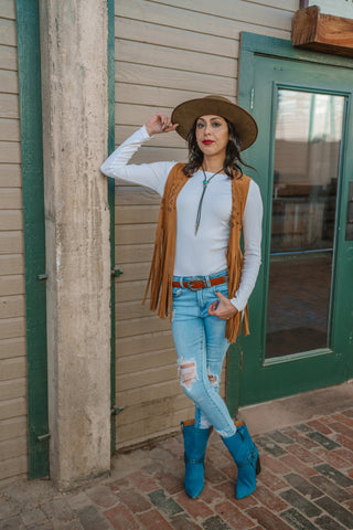 Western Tooled Vintage Buckle Leather Belt - Belt - mostwantedusa