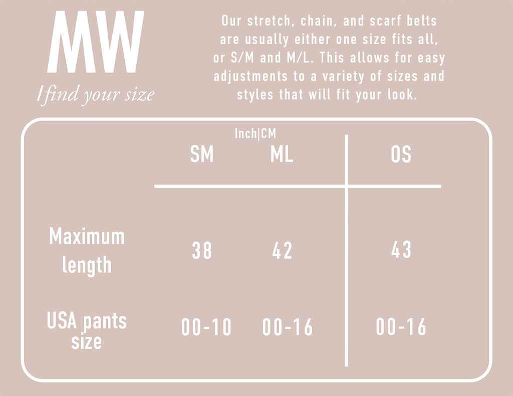 Women - Woven Leather Chain Belt - mostwantedusa