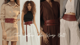 The Leather Obi Wrap Belt: One Belt, Ten-Plus Ways to Wear It - mostwantedusa