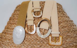 Raffia & Straw Belt - mostwantedusa