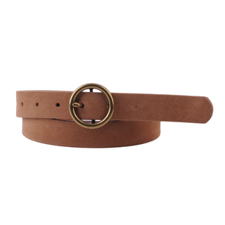 Basic Brass Ring Leather Belt