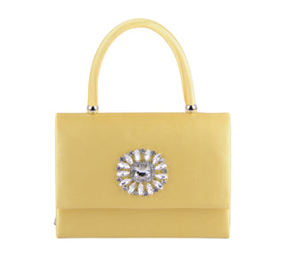 Sunshine Yellow Satin Bag