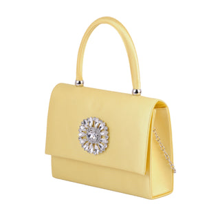 Sunshine Yellow Satin Bag