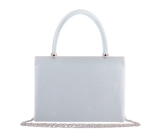 Satin Bag with Rhinestone Bow