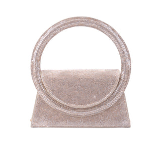 Chic Circle Top Handle Evening Bag