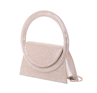 Chic Circle Top Handle Evening Bag