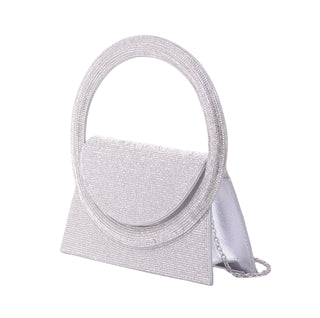 Chic Circle Top Handle Evening Bag