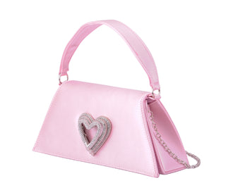 Satin Heart Satchel