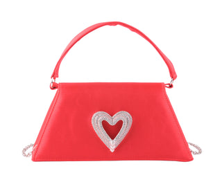 Satin Heart Satchel