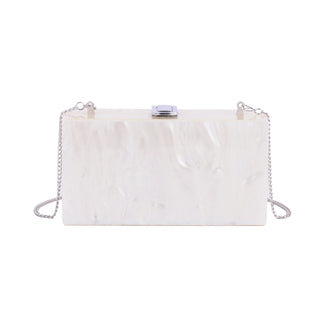 White Acrylic Clutch