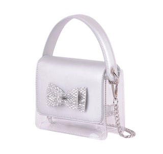 Clear Bag Adorned with Sparkly Bow