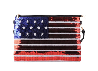 American Flag Sequin Tote - Handbag - mostwantedusa