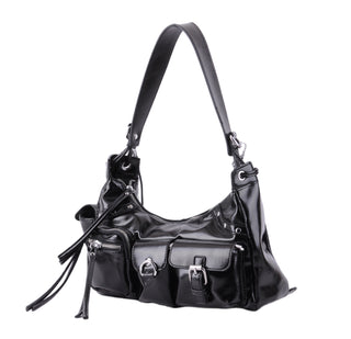 Patent Vegan Leather Runaway Bag