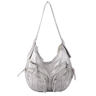 Slouch Distressed Zipper Bag