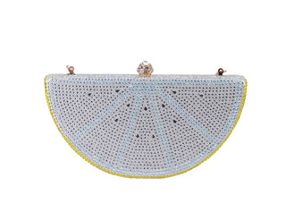 Rhinestone Lemon Clutch