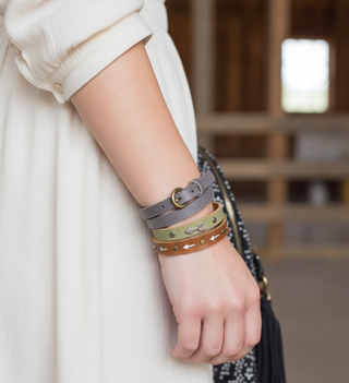 The Mini Arrow Leather Bracelet
