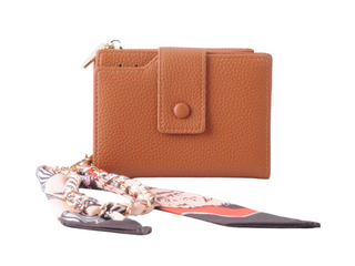 Wallet Adorned with Matching Scarf Hang-Off