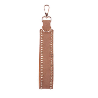 Simplistic Studded Suede Bag Charm - Ships July 21