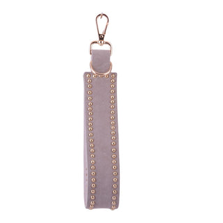 Simplistic Studded Suede Bag Charm - Ships July 21