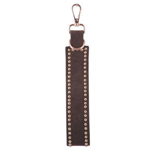 Simplistic Studded Suede Bag Charm - Ships July 21