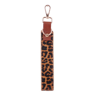 Zipper-Lined Calf Hair Bag Charm - Ships July 21