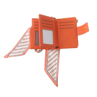 Wallet Adorned with Matching Scarf Hang-Off