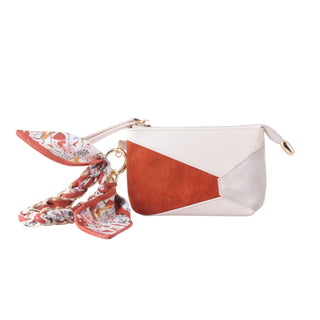 Triangular Color Blocked Wristlet