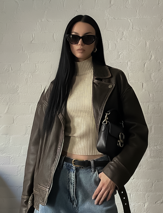 The Meadow Skinny Leather Belt