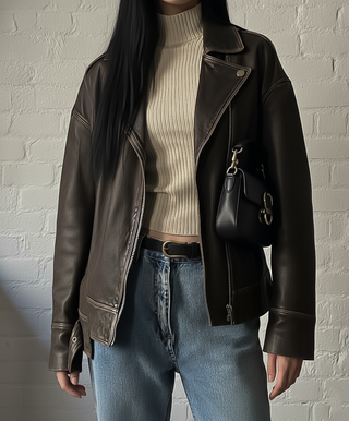 The Meadow Skinny Leather Belt