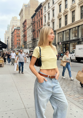 The Meadow Skinny Leather Belt