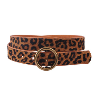 Basic Brass Ring Leather Belt
