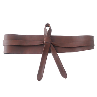 Leather Obi Wrap Belt